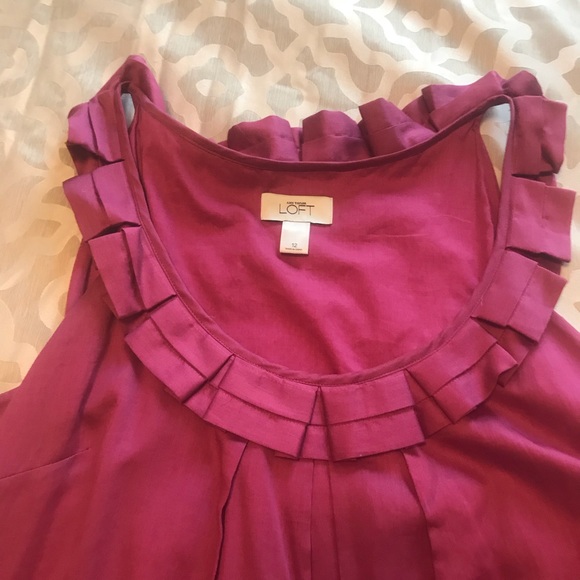 Pink sheath dress with ruffle collar - Picture 2 of 4